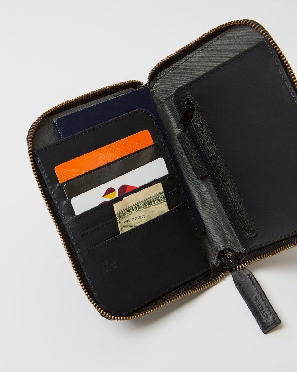 Loctote | Heritage RFID Passport Case - Stealth Black | Anti - theft & secure bags