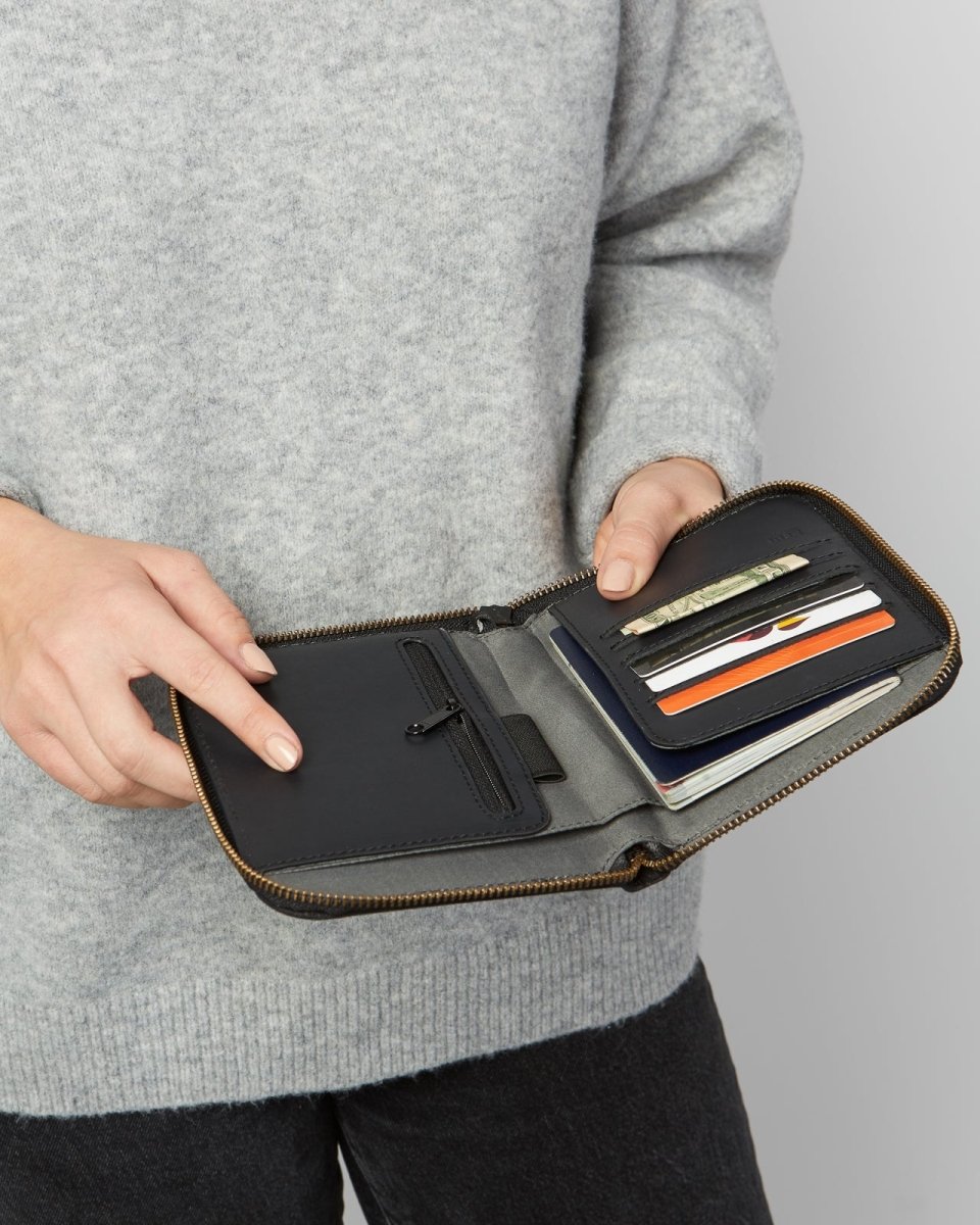 Loctote | Heritage RFID Passport Case - Stealth Black | Anti - theft & secure bags