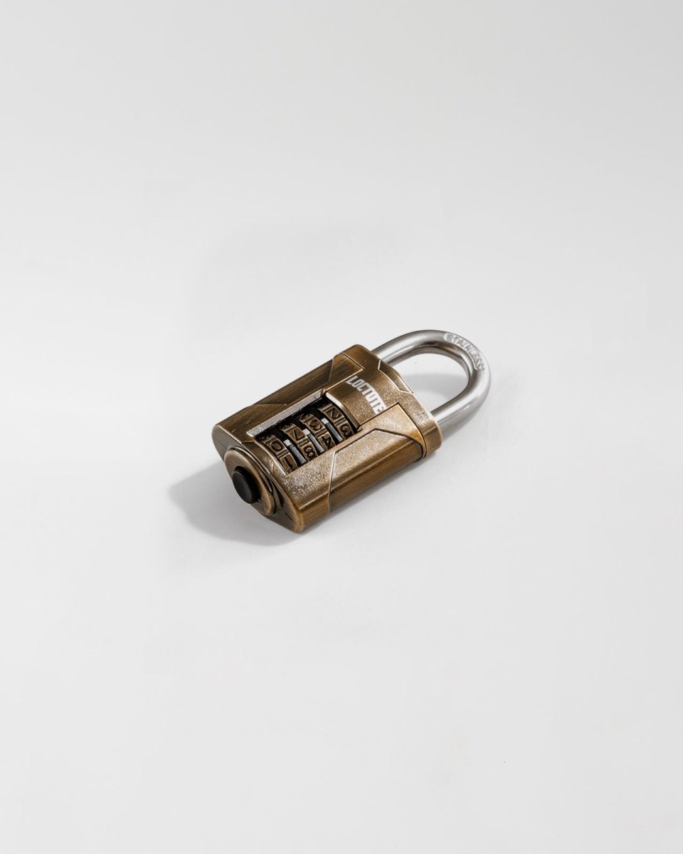 Loctote | Heavy - Duty 4 - Digit Marine - Grade Combination Padlock | Anti - theft & secure bags