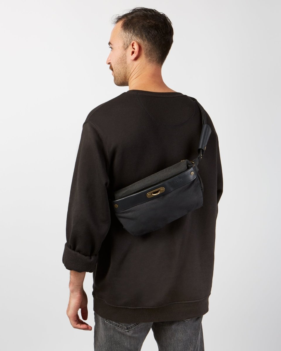 Loctote | Heritage Sling Bag - Stealth Black | Anti - theft & secure bags
