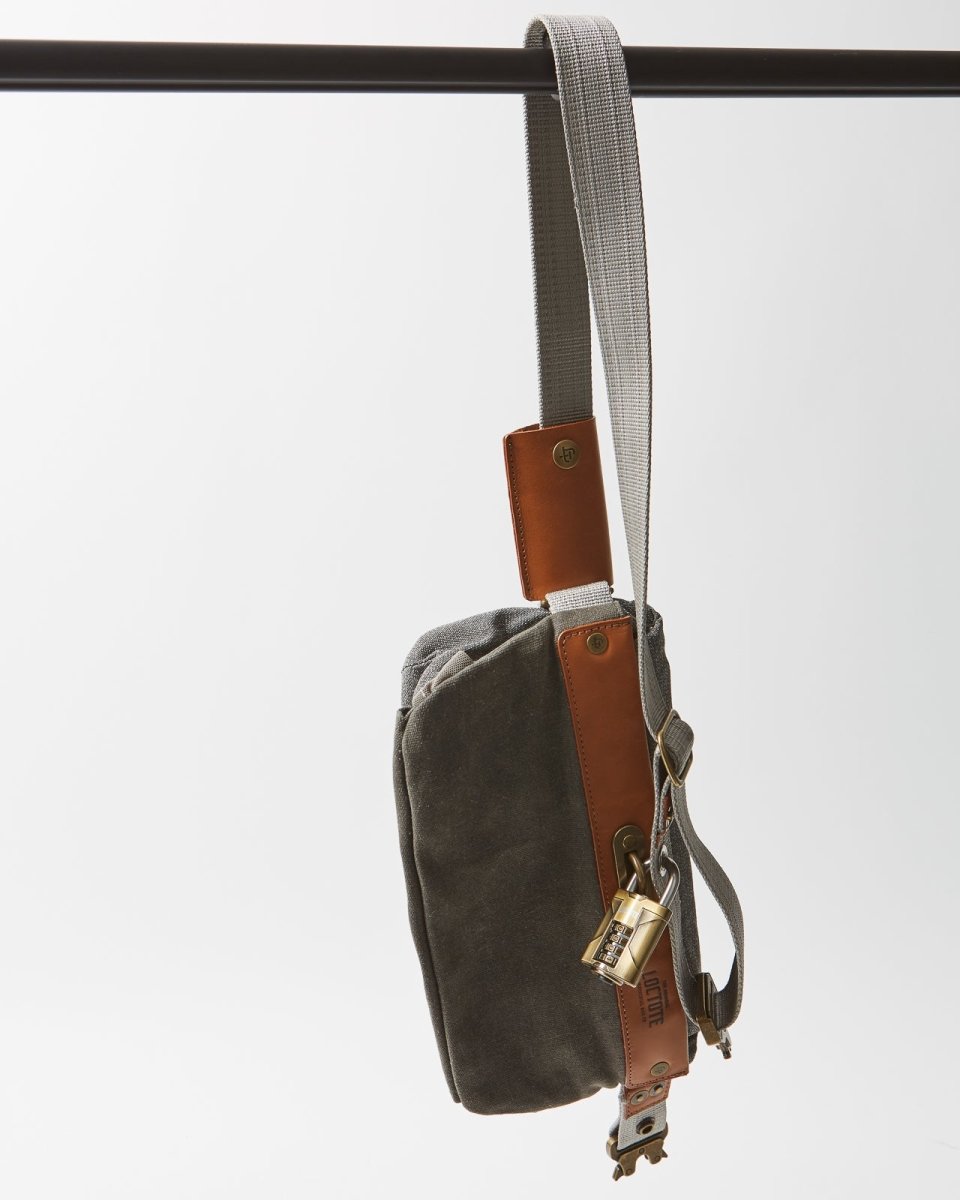 Loctote | Heritage Sling Bag - Vintage Grey | Anti - theft & secure bags