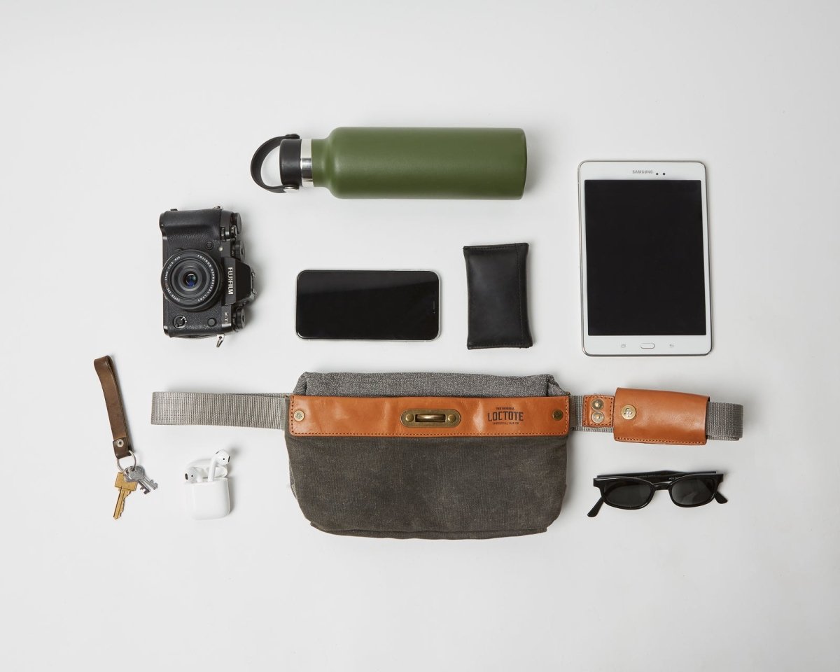 Loctote | Heritage Sling Bag - Vintage Grey | Anti - theft & secure bags