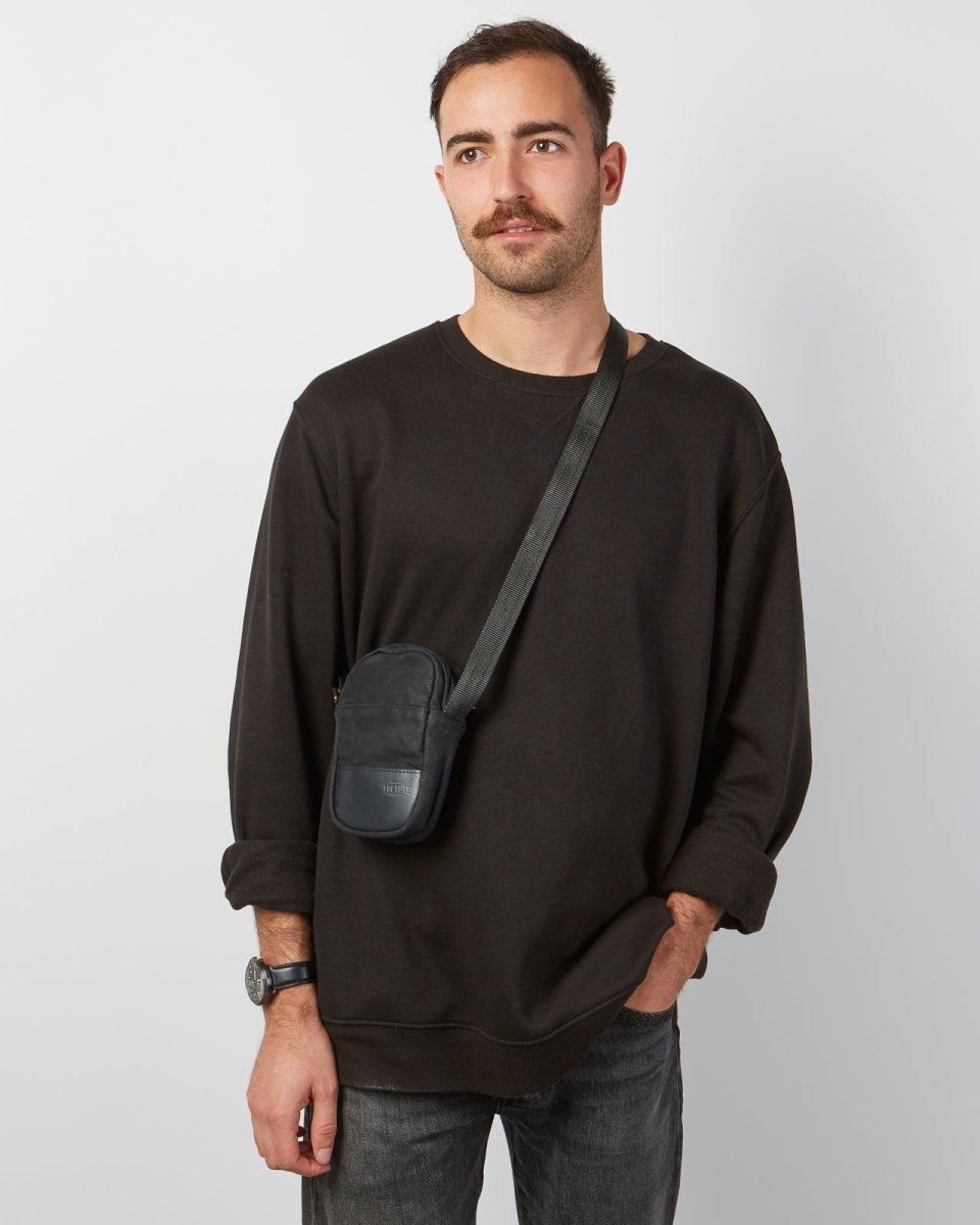 Loctote | Heritage Neck Pouch - Stealth Black | Anti - theft & secure bags