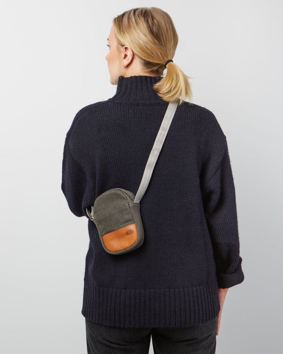 Loctote | Heritage Neck Pouch - Vintage Grey | Anti - theft & secure bags