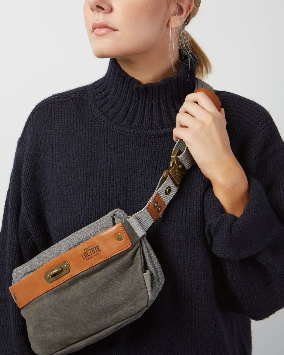 Loctote | Heritage Sling Bag - Vintage Grey | Anti - theft & secure bags